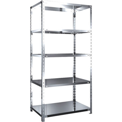 トラスコ中山 TRUSCO ステンレス棚 SUS430製軽量棚 875XD600XH1800 天地5段 SU4-6365 1台(1個)（直送品）