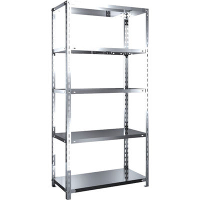 トラスコ中山 TRUSCO ステンレス棚 SUS430製軽量棚 875XD450XH1800 天地5段 SU4-6345 1台(1個)（直送品）