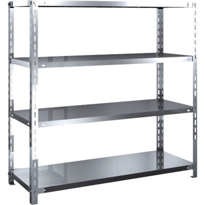 トラスコ中山 TRUSCO ステンレス棚 SUS430製軽量棚 1200XD450XH1200 天地4段 SU4-4444 1台(1個)（直送品）