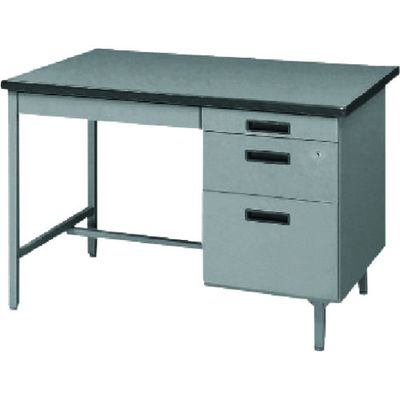 トヨセット トヨスチール 事務用デスク 片袖デスク(旧JISタイプ) 間口1060×奥行730×高さ740mm 100G-851N 1台（直送品）