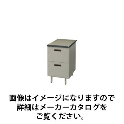 トヨセット トヨスチール 事務用デスク 脇机 100Gシリーズ 405×730×740 袖箱2段タイプ 100G-890-2N 1台（直送品）