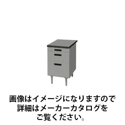 トヨセット トヨスチール 事務用デスク 脇机 100Gシリーズ 405×730×740 袖箱3段タイプ 100G-890N 1台（直送品）