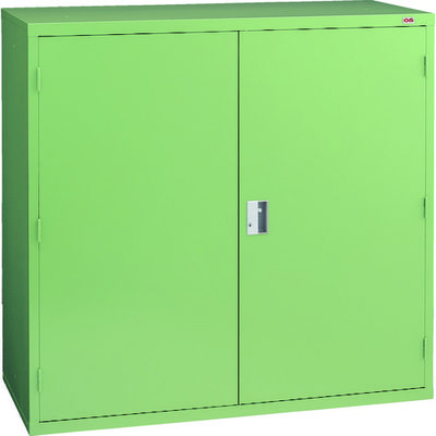 大阪製罐 OS ロッカーS(ワイドタイプ) 両開 棚板4枚(若草色) 1200SW 1台(1個) 818-8334（直送品）