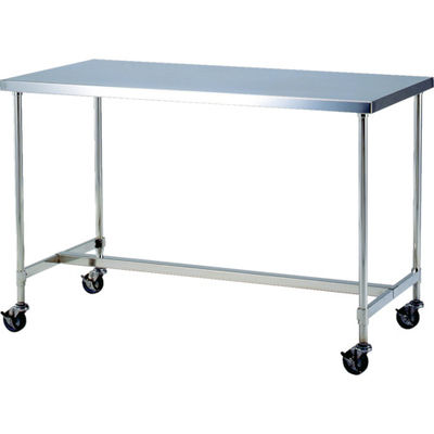 テックサス キャスター付ステンレス作業台 900x450 下部H型補強枠 CWT-H9045D 1台 465-1014（直送品）