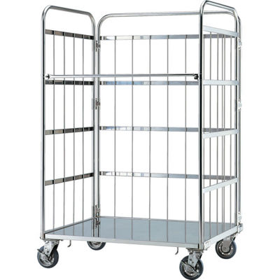 テックサス ロールボックスパレット 800x600 スチールφ150ゴム車 MC-1E 1台 465-1049（直送品）