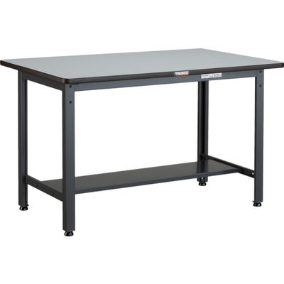 TRUSCO 中荷重作業台(500kg)AEW型 1200X750XH740 基本タイプ ダークグレー色 AEWP-1275 1台（直送品）