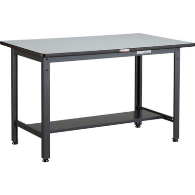 TRUSCO 中荷重作業台(500kg)AEW型 1200X750XH740 基本タイプ ダークグレー色 AEWR-1275 1台（直送品）
