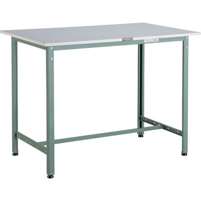 TRUSCO 軽荷重立作業台(300kg)HAE型 1200X750XH900 基本タイプ グリーン色 HRAE-1200 1台（直送品）
