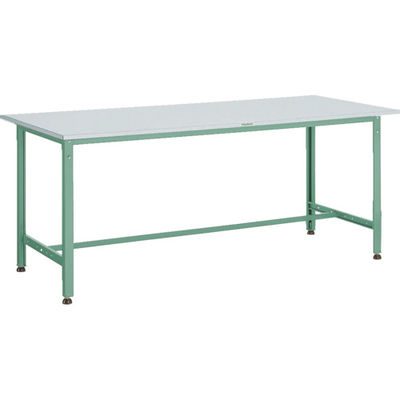 トラスコ中山 TRUSCO 軽荷重作業台(300kg)AE型 1500X600XH740 基本タイプ グリーン色 RAE-1560 1台（直送品）