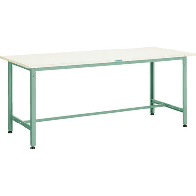 トラスコ中山 TRUSCO 軽荷重作業台(300kg)AE型 1800X600XH740 基本タイプ グリーン色 AE-1860 1台（直送品）