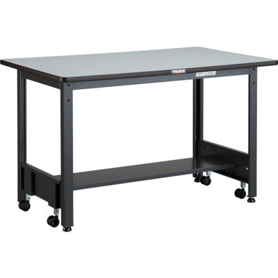 TRUSCO 中荷重作業台(500kg)CFW型 900X600XH740 基本タイプ ダークグレー色 CFWR-0960 1台（直送品）
