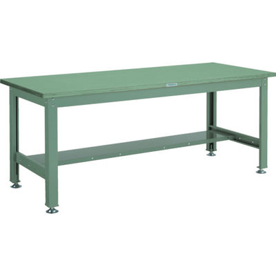 トラスコ中山 TRUSCO 中荷重作業台(2000kg)DW型 1500X750XH740 基本タイプ グリーン色 SDW-1500 1台（直送品）