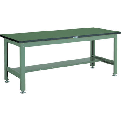 トラスコ中山 TRUSCO 中荷重作業台(2000kg)DW型 1800X750XH740 基本タイプ グリーン色 RDW-1800 1台（直送品）