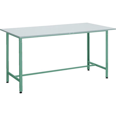 TRUSCO 軽荷重立作業台(300kg)HAE型 1500X900XH900 基本タイプ グリーン色 HRAE-1509 1台（直送品）