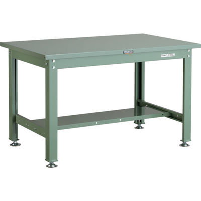 TRUSCO 中荷重作業台(1200kg)HW型 900X750XH740 基本タイプ グリーン色 緑 SHW-0975 GN 1台（直送品）