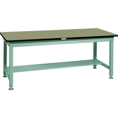 TRUSCO 中荷重作業台(1200kg)HW型 1800X900XH740 基本タイプ グリーン色 緑 RHW-1809 GN 1台（直送品）