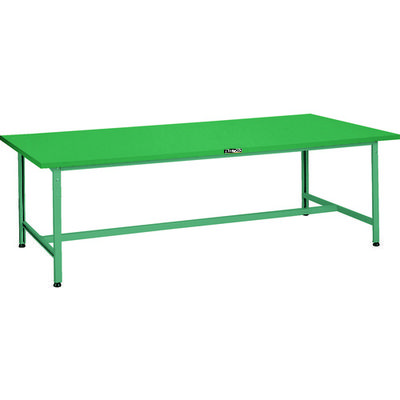 TRUSCO 軽荷重大型作業台(300kg)AEH型 2400X1200XH740 基本タイプ グリーン色 AEH-2400 1台（直送品）