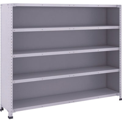 トラスコ中山 TRUSCO 軽量150型背側板付棚 1500X300XH1200 5段 TLA45K-25 1台(1個) 283-4901（直送品）