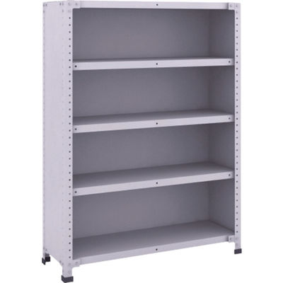 トラスコ中山 TRUSCO 軽量150型背側板付棚 900X300XH1200 5段 TLA43K-25 1台(1個) 283-5029（直送品）