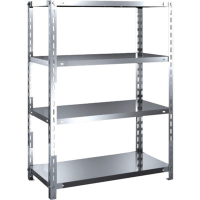 トラスコ中山 TRUSCO ステンレス棚 SUS430製軽量棚 875XD450XH1200 天地4段 SU4-4344 1台(1個)（直送品）