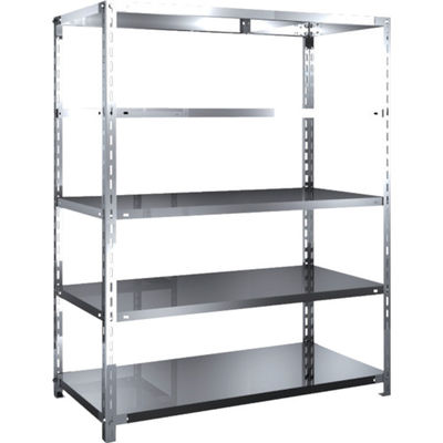 トラスコ中山 TRUSCO ステンレス棚 SUS430製軽量棚 1200XD600XH1500 天地5段 SU4-5465 1台(1個)（直送品）