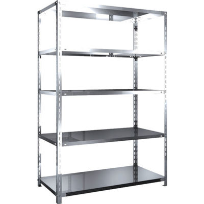 トラスコ中山 TRUSCO ステンレス棚 SUS430製軽量棚 1200XD600XH1800 天地5段 SU4-6465 1台(1個)（直送品）