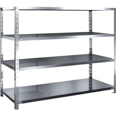 トラスコ中山 TRUSCO ステンレス棚 SUS430製軽量棚 1500XD600XH1200 天地4段 SU4-4564 1台(1個)（直送品）