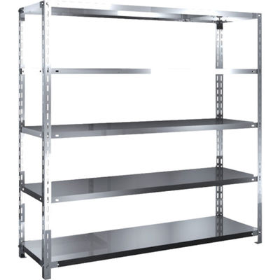 トラスコ中山 TRUSCO ステンレス棚 SUS430製軽量棚 1500XD450XH1500 天地5段 SU4-5545 1台(1個)（直送品）