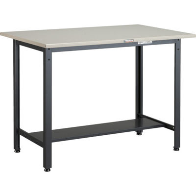 TRUSCO 中荷重立作業台(500kg)HAEW型 1200X750XH885 基本タイプ ダークグレー色 HAEWS-1275 1台（直送品）