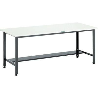 TRUSCO 中荷重作業台(500kg)AEW型 1500X750XH740 基本タイプ ダークグレー色 AEWS-1575 1台（直送品）