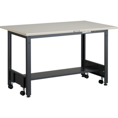TRUSCO 中荷重作業台(500kg)CFW型 1200X600XH740 基本タイプ ダークグレー色 CFWS-1260 1台（直送品）