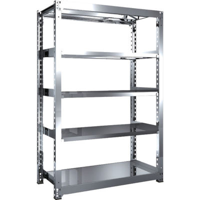 TRUSCO ステンレス製中量ボルトレス棚 SM3型 W1200×D571×H1800 5段 単体 SM3-6465 1台(1個)（直送品）