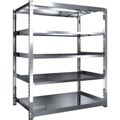 TRUSCO ステンレス製中量ボルトレス棚 SM3型 W1500×D921×H1800 5段 単体 SM3-6595 1台(1個)（直送品）