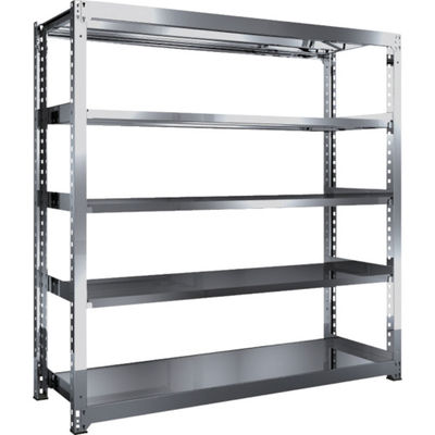 TRUSCO ステンレス製中量ボルトレス棚 SM3型 W1800×D571×H1800 5段 単体 SM3-6665 1台(1個)（直送品）