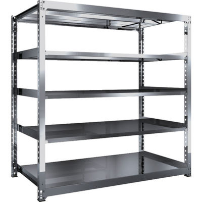 TRUSCO ステンレス製中量ボルトレス棚 SM3型 W1800×D921×H1800 5段 単体 SM3-6695 1台(1個)（直送品）