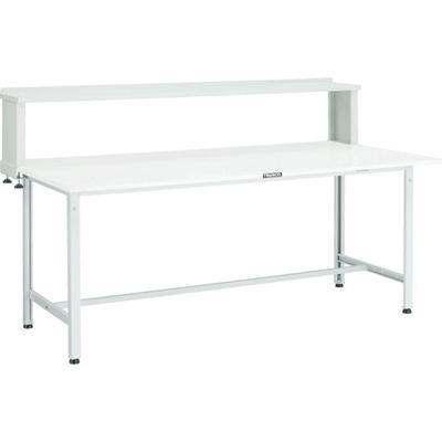 TRUSCO 軽荷重作業台(300kg)AE型 900X600XH1044(全高) 上棚付 グリーン色 AE-0960YURB 1台（直送品）