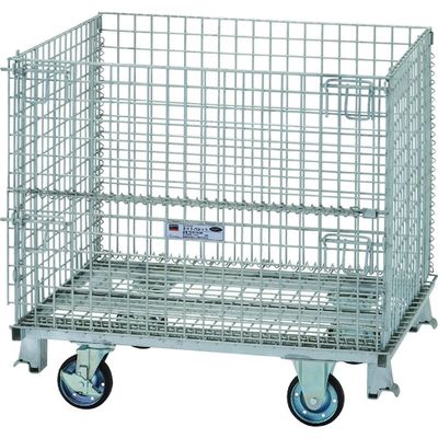 トラスコ中山 TRUSCO ネットパレット 車輪付 1000X800X955 クロムフリー T0810GS 1台(1個) 285-2519（直送品）