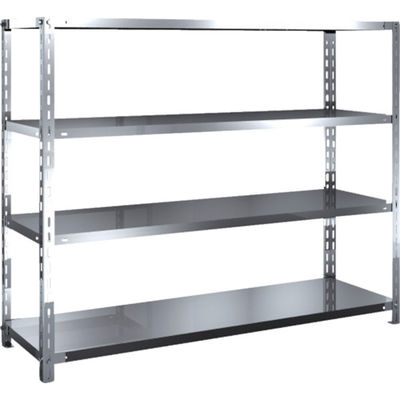 トラスコ中山 TRUSCO ステンレス棚 SUS304製軽量棚 1500XD450XH1200 天地4段 SU3-4544 1台(1個)（直送品）
