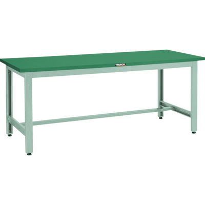 トラスコ中山 TRUSCO 中荷重作業台(800kg)GW型 1800X750XH740 基本タイプ グリーン色 GWP-1875 1台（直送品）