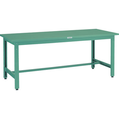 トラスコ中山 TRUSCO 中荷重作業台(800kg)GW型 1800X900XH740 基本タイプ グリーン色 GWS-1890 1台（直送品）