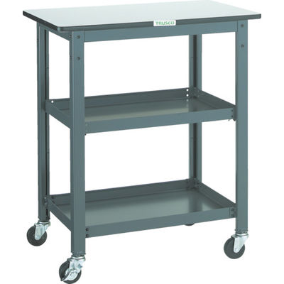 トラスコ中山 TRUSCO WHT型作業台補助テーブルワゴン 600X450XH900 WHT-4560H 1台 301-2727（直送品）