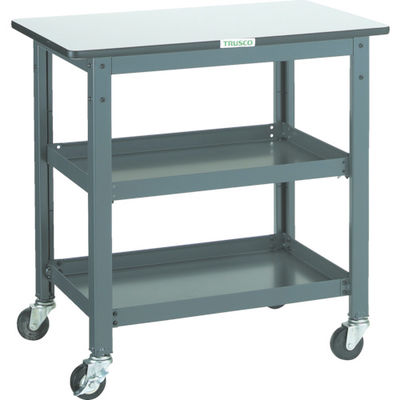 トラスコ中山 TRUSCO WHT型作業台補助テーブルワゴン 600X450XH740 WHT-4560 1台 301-2786（直送品）