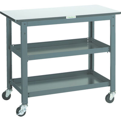 トラスコ中山 TRUSCO WHT型作業台補助テーブルワゴン 900X450XH740 WHT-4590 1台 301-2808（直送品）