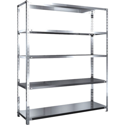 トラスコ中山 TRUSCO ステンレス棚 SUS430製軽量棚 1500XD450XH1800 天地5段 SU4-6545 1台(1個)（直送品）