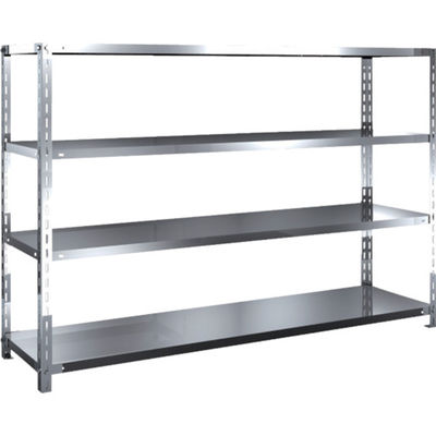 トラスコ中山 TRUSCO ステンレス棚 SUS430製軽量棚 1800XD450XH1200 天地4段 SU4-4644 1台(1個)（直送品）