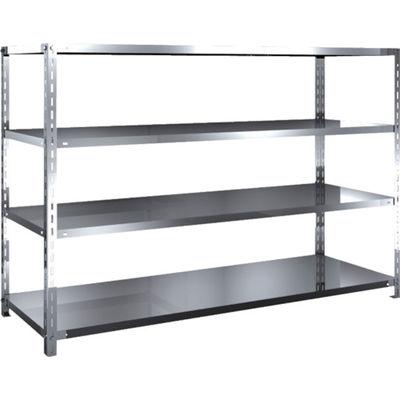 トラスコ中山 TRUSCO ステンレス棚 SUS430製軽量棚 1800XD600XH1200 天地4段 SU4-4664 1台(1個)（直送品）