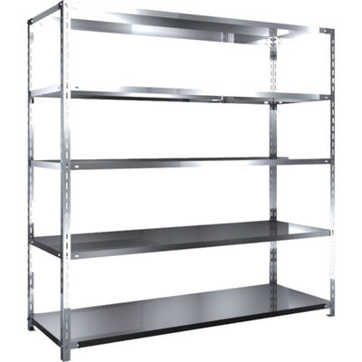 トラスコ中山 TRUSCO ステンレス棚 SUS430製軽量棚 1800XD600XH1800 天地5段 SU4-6665 1台(1個)（直送品）