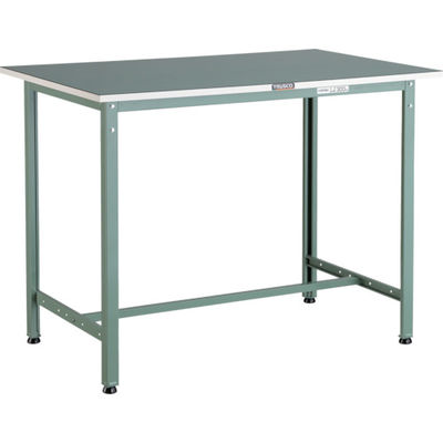 TRUSCO 軽荷重立作業台(300kg)HAE型 900X750XH902 ビニールマット張り グリーン色 HAE-0975E2 1台（直送品）