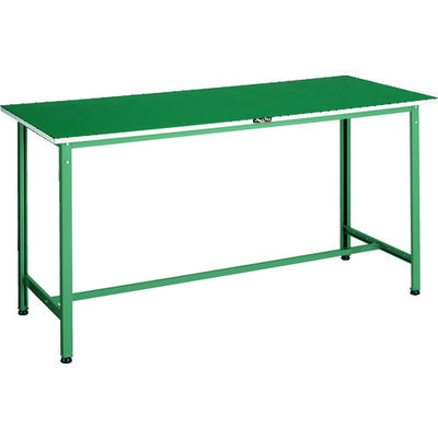 TRUSCO 軽荷重立作業台(300kg)HAE型 1800X900XH902 ビニールマット張り グリーン色 HAE-1809E2 1台（直送品）