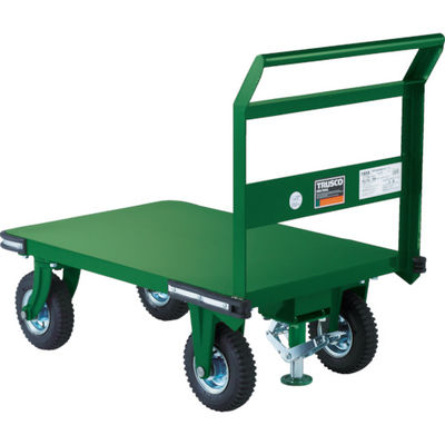 トラスコ中山 TRUSCO 鋼鉄製運搬車 900X600 Φ223空気入タイヤ 鋳物金具 ストッパー付 OHN-2ARS 1台（直送品）